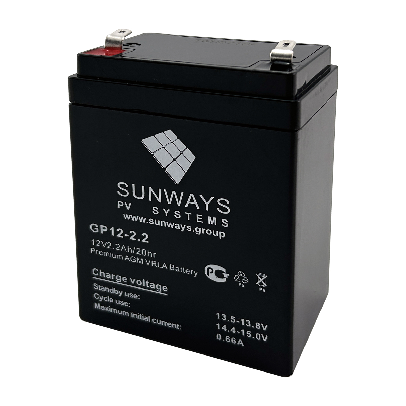 Аккумуляторная батарея SUNWAYS GP 12-2.2