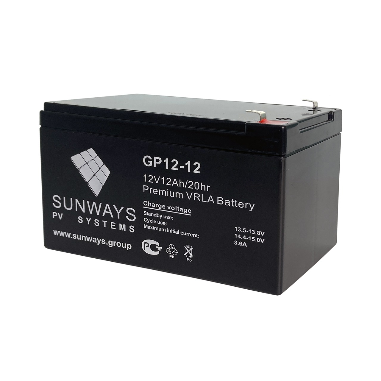 Аккумуляторная батарея SUNWAYS GP 12-12